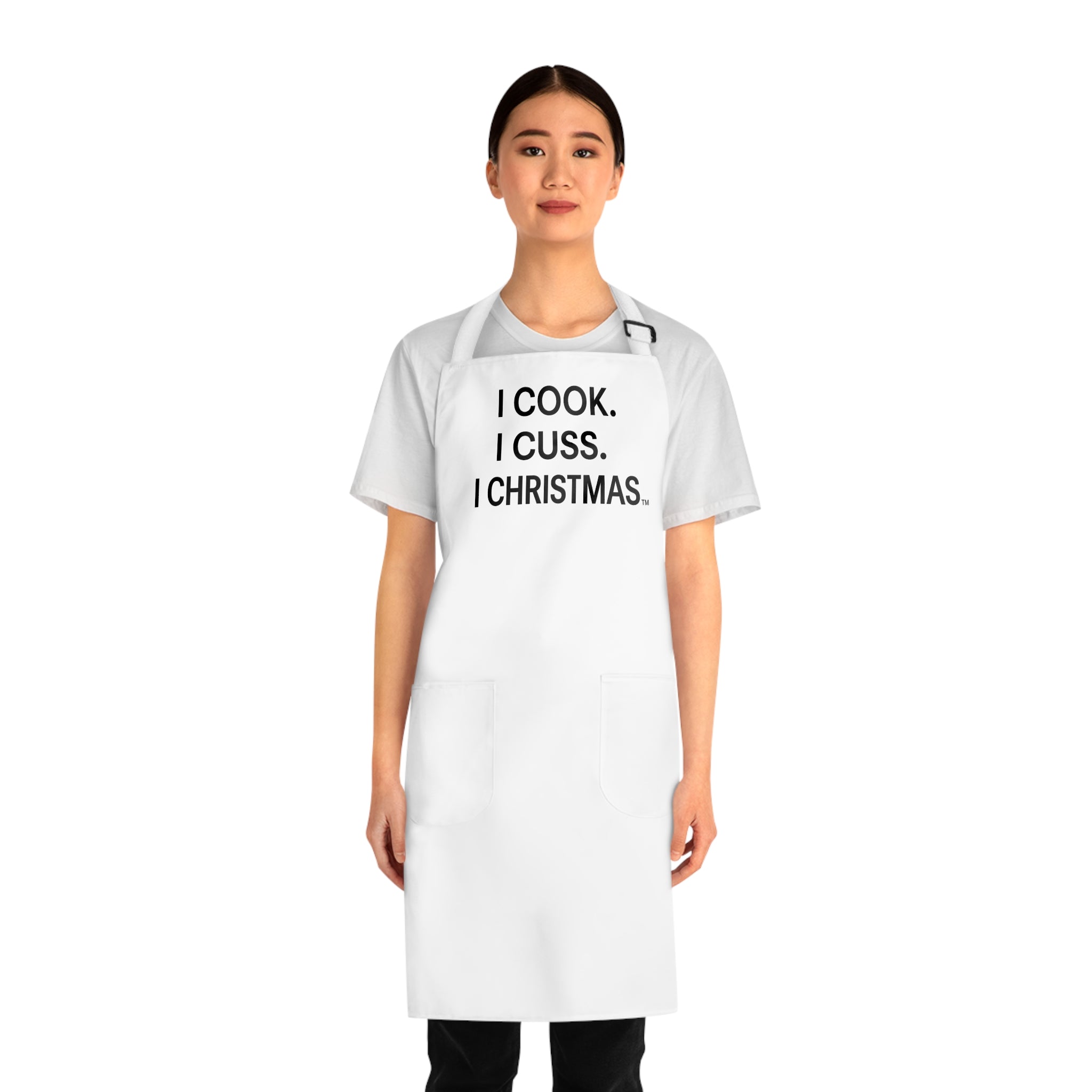I Cook. I Cuss. I Christmas.™ – Premium All-Over Print Apron