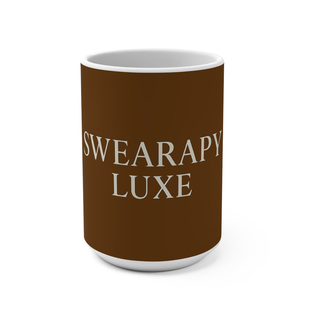 SWEARAPY LUXE™ 15oz Ceramic Mug | Minimalist Modern Design