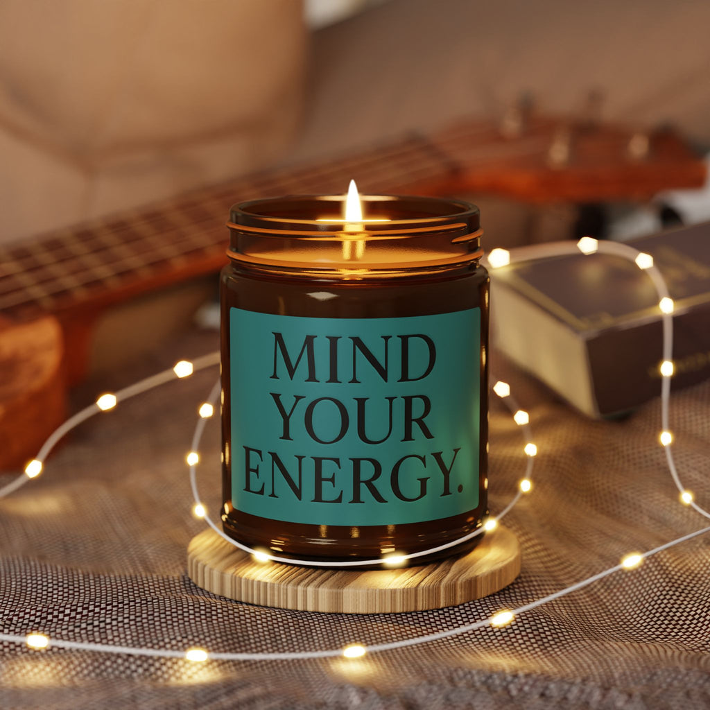 Mind Your Energy™ Scented Soy Candle | Amber Jar | Ritual & Everyday Burn