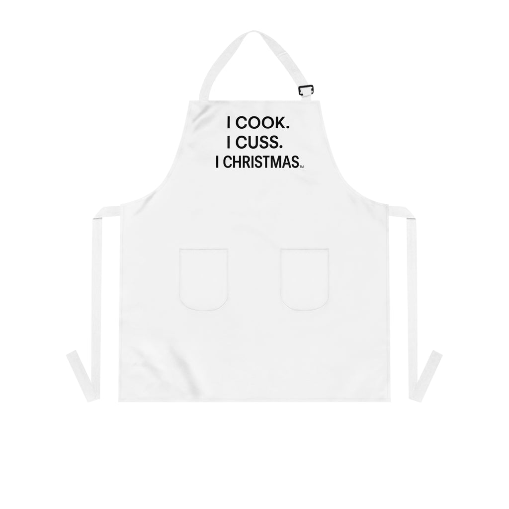I Cook. I Cuss. I Christmas.™ – Premium All-Over Print Apron