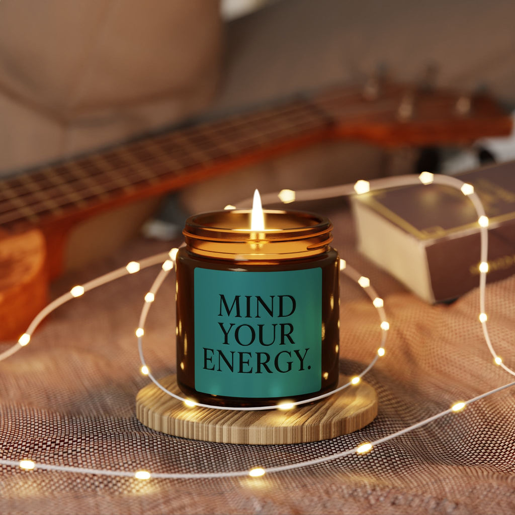 Mind Your Energy™ Scented Soy Candle | Amber Jar | Ritual & Everyday Burn