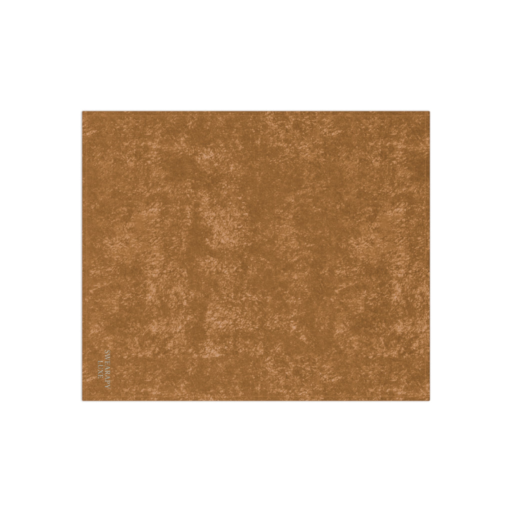 SWEARAPY™ LUXE Crushed Velvet Throw Blanket | Ultra-Soft Luxury Home Decor for Couch & Bed-Cognac