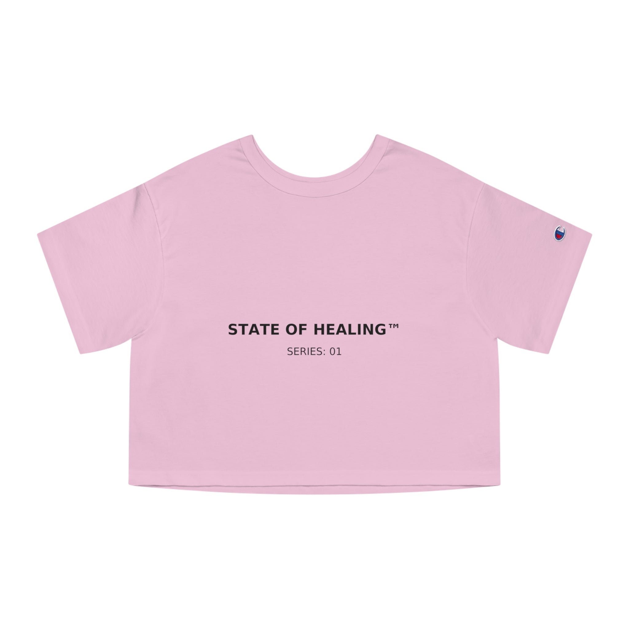Champion Women’s Heritage Cropped T-Shirt – “STATE OF HEALING™ · SERIES: 01”
