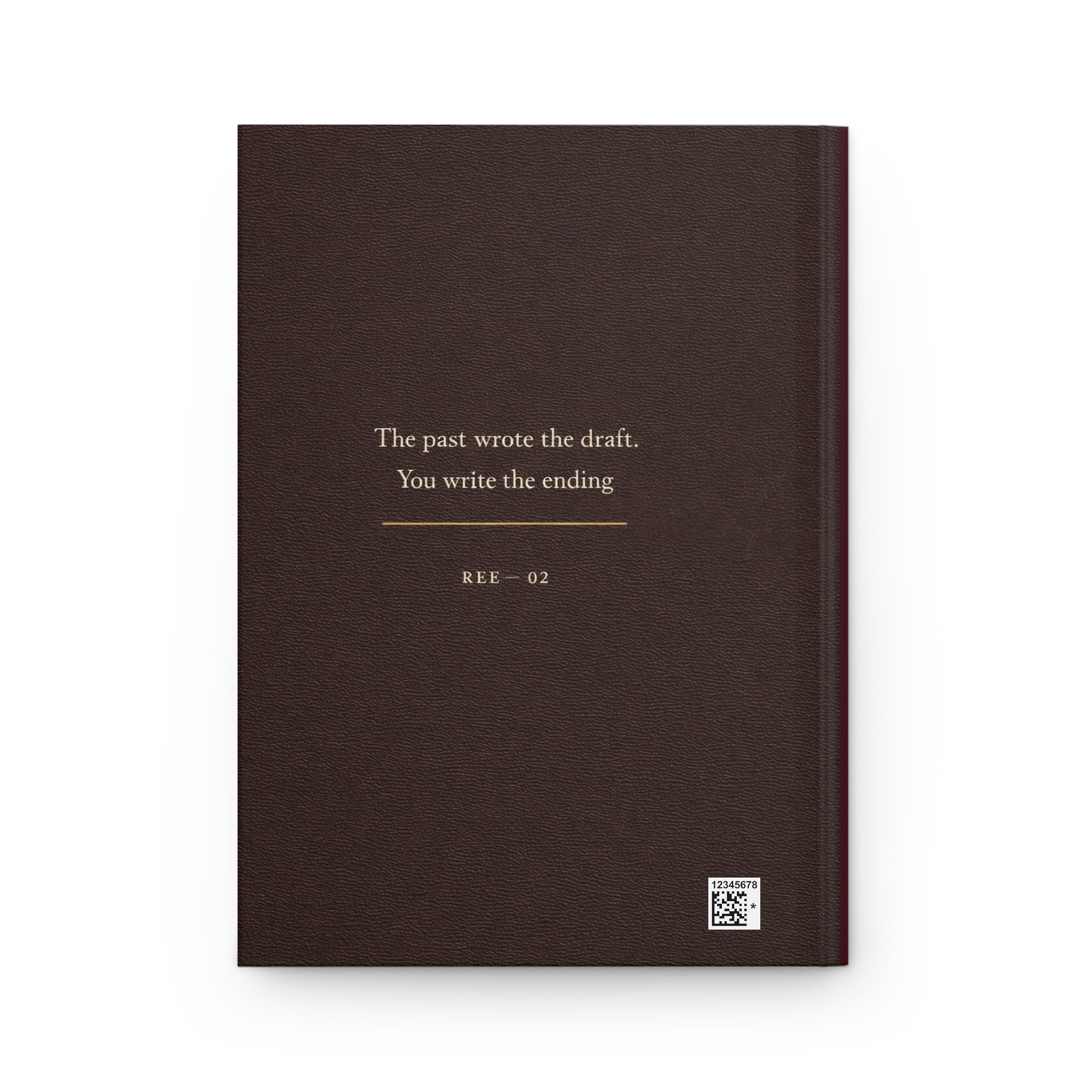 Rewriting the Damn Narrative – Luxury Burgundy Lined Hardcover Journal | Minimalist Self Reflection Notebook