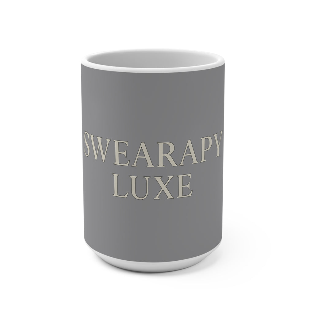 SWEARAPY LUXE™ 15oz Ceramic Mug | Minimalist Modern Design
