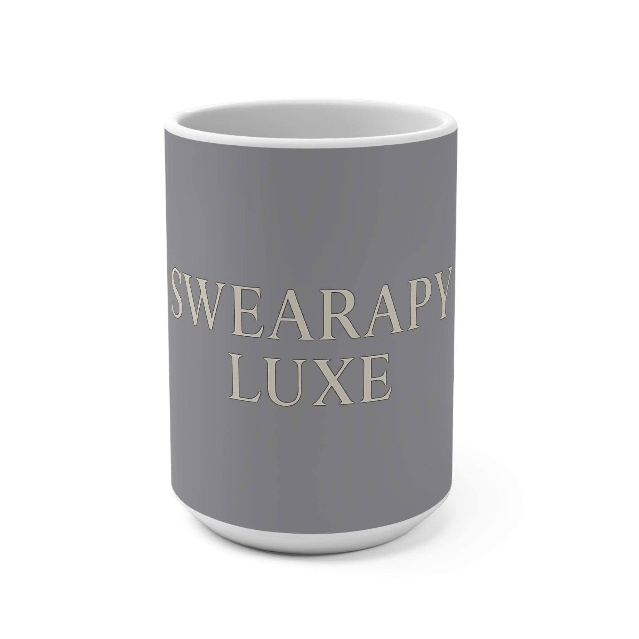 SWEARAPY LUXE™ 15oz Ceramic Mug | Minimalist Modern Design