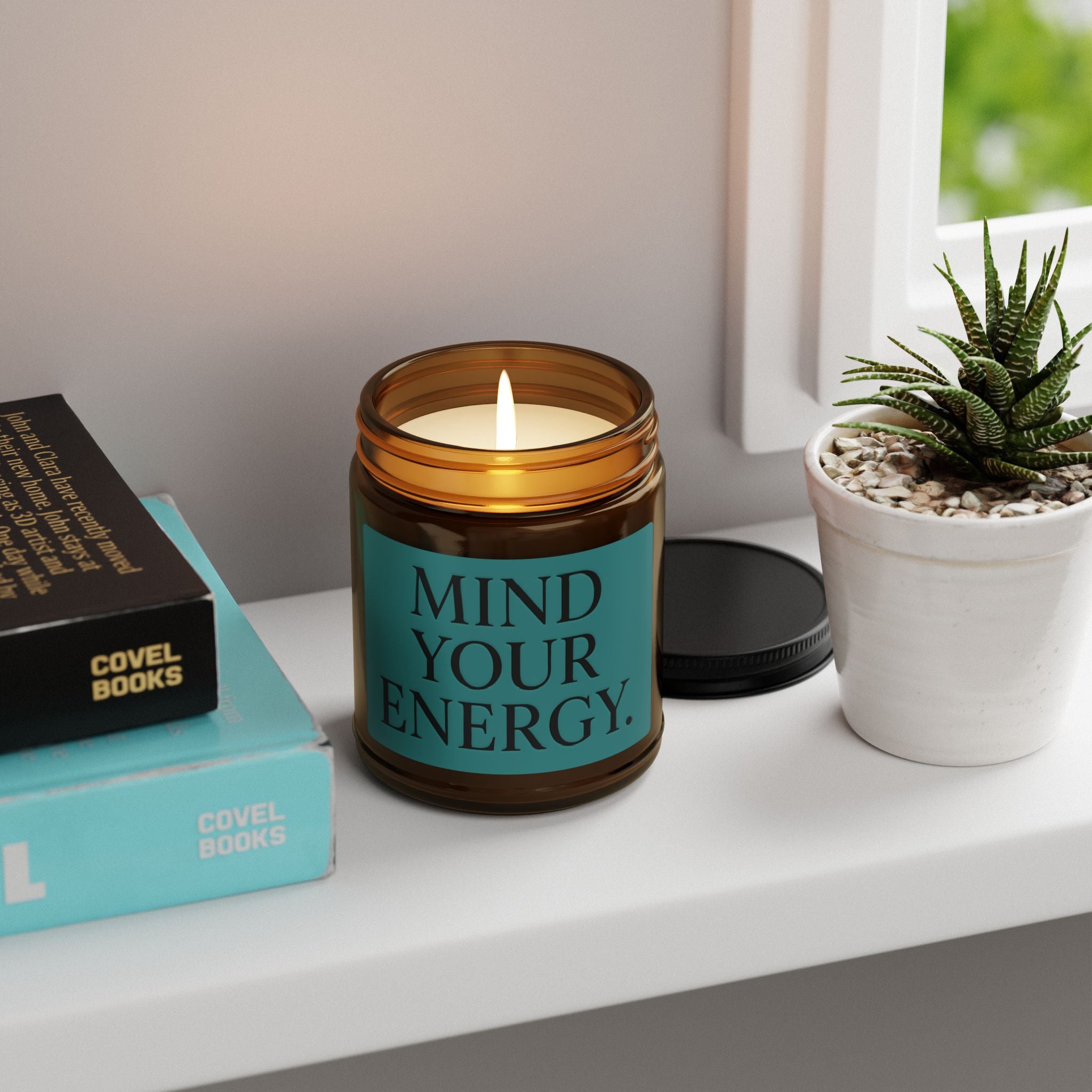 Mind Your Energy™ Scented Soy Candle | Amber Jar | Ritual & Everyday Burn
